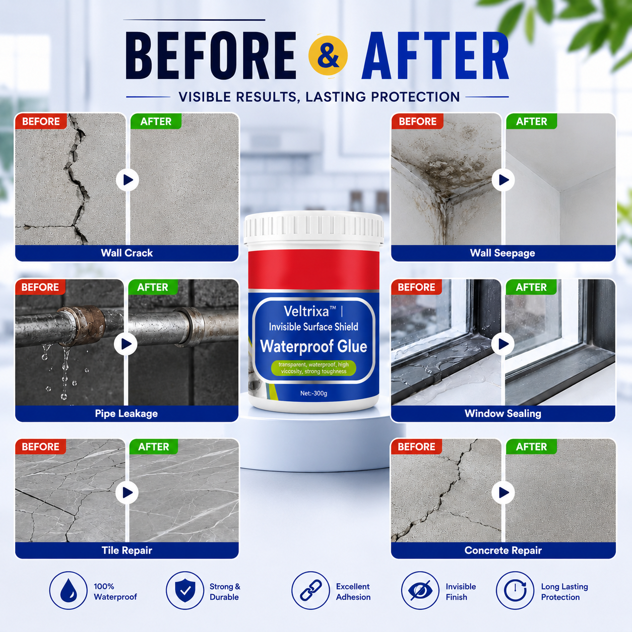 Veltrixa™ | Invisible Surface Shield | Buy 1 Get 1 FREE + FREE Brush